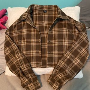 Shein Cropped Flannel